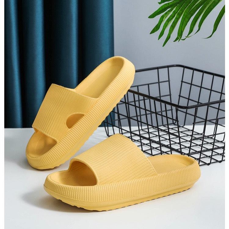 Non-Slip Foam Bathroom Slippers, Thick Sole Home Slippers for Women