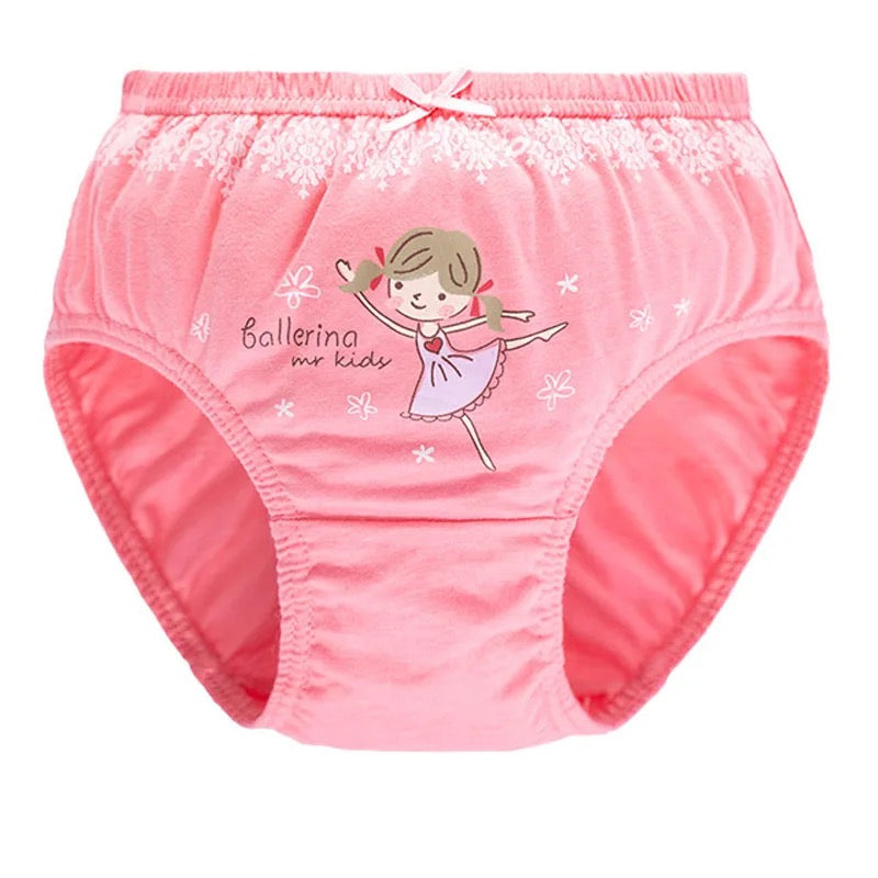 Toddlers Little Girls Cotton Briefs Panties Pack of 5