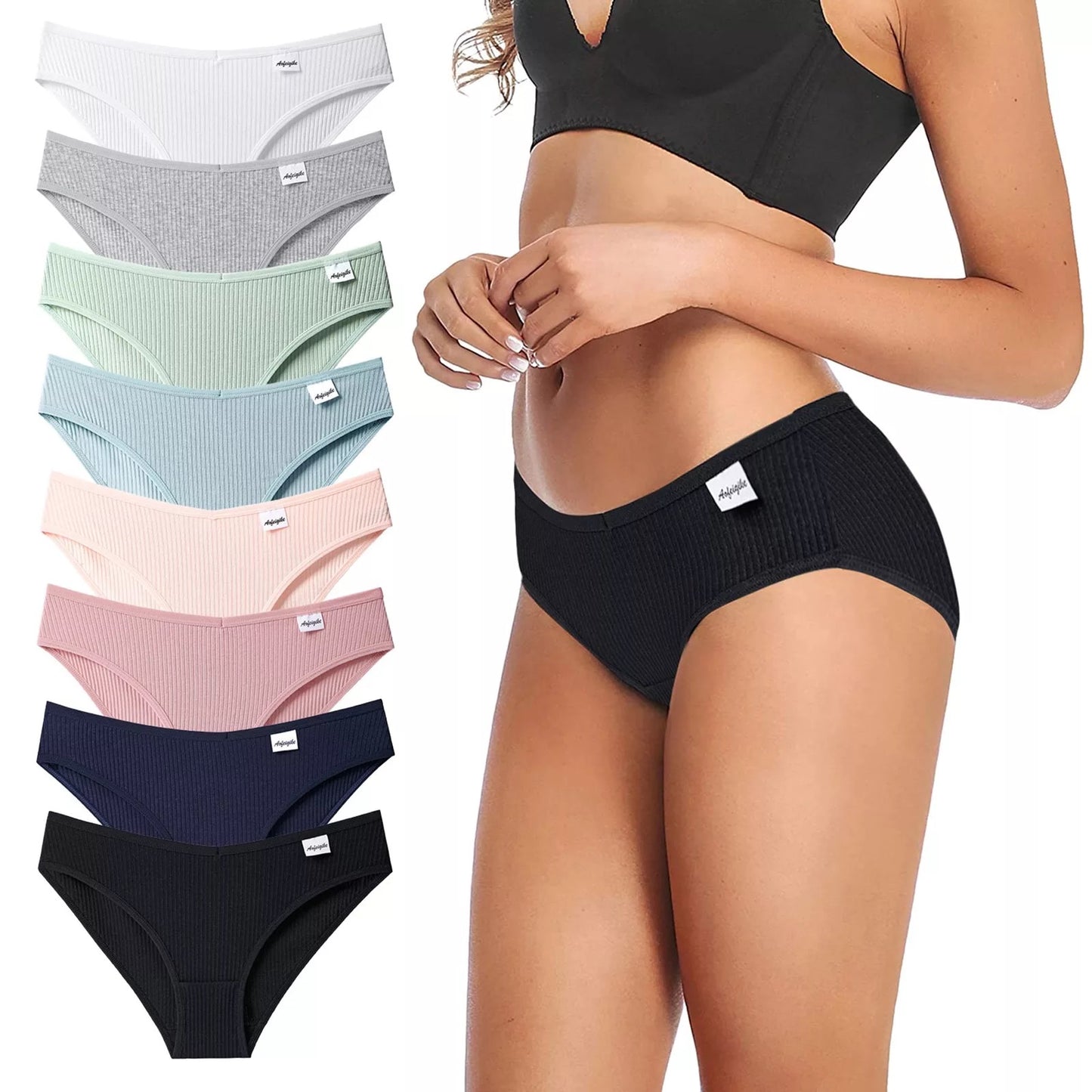 8 Pcs Cotton Pantie Set