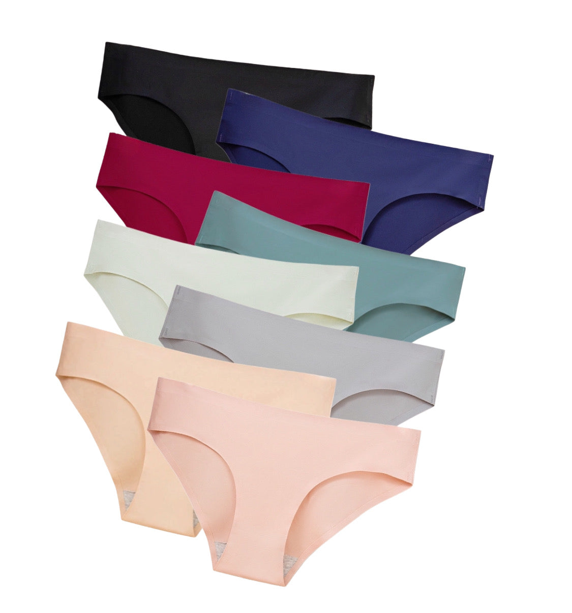 8 Pieces Women Seamless Bikini Cut Panties