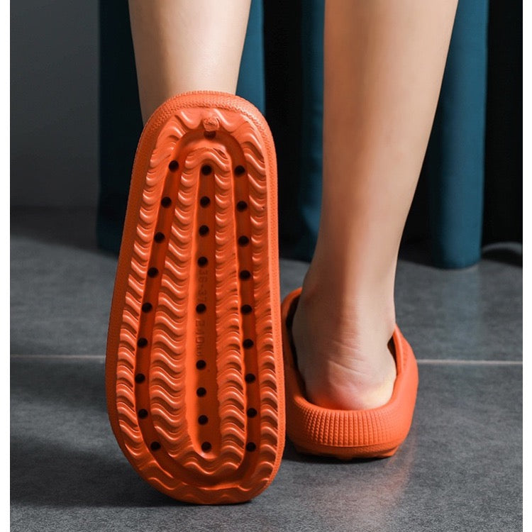 Non-Slip Foam Bathroom Slippers, Thick Sole Home Slippers for Women